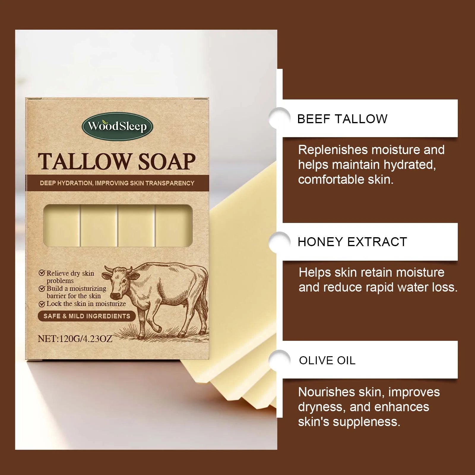 Grass-Fed Beef Tallow Soap
