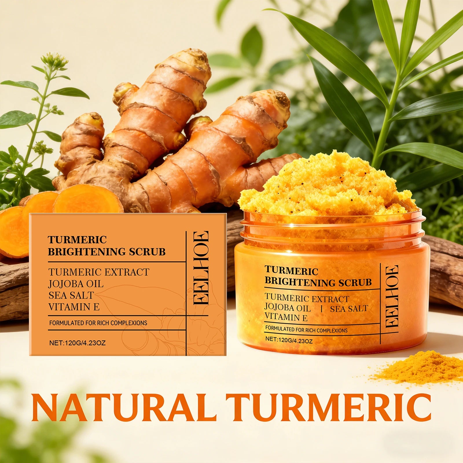 Turmeric Vitamin E Exfoliation scrub