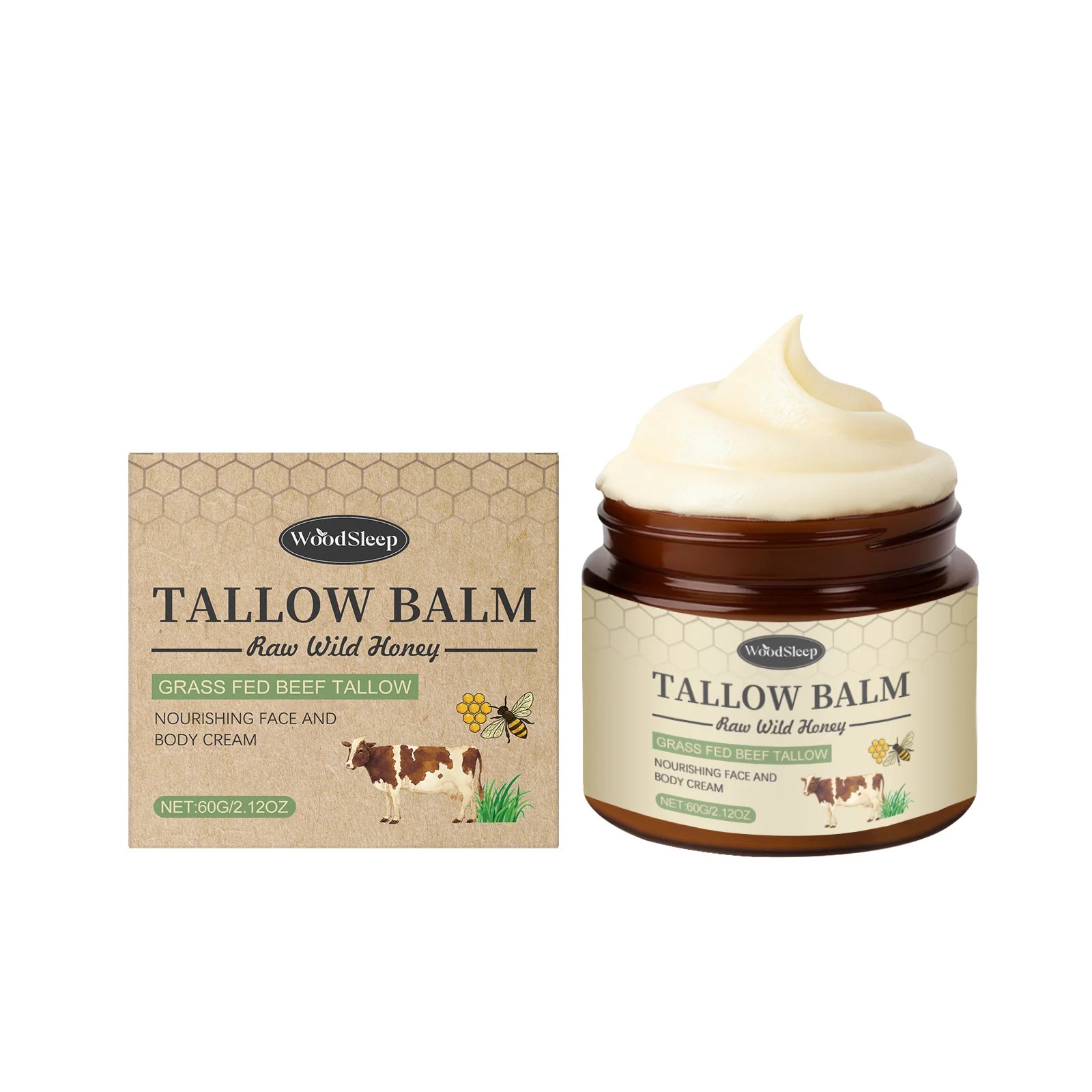 Organic Grass-Fed Beef Tallow Balm