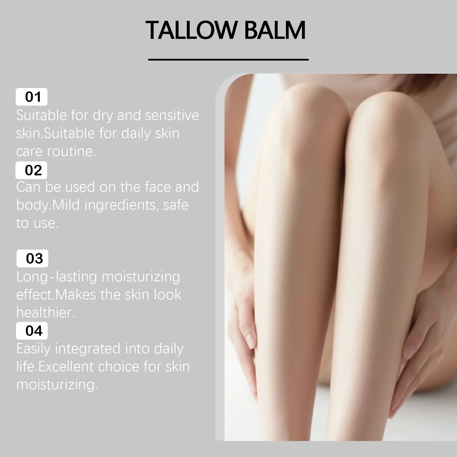 Organic Grass-Fed Beef Tallow Balm